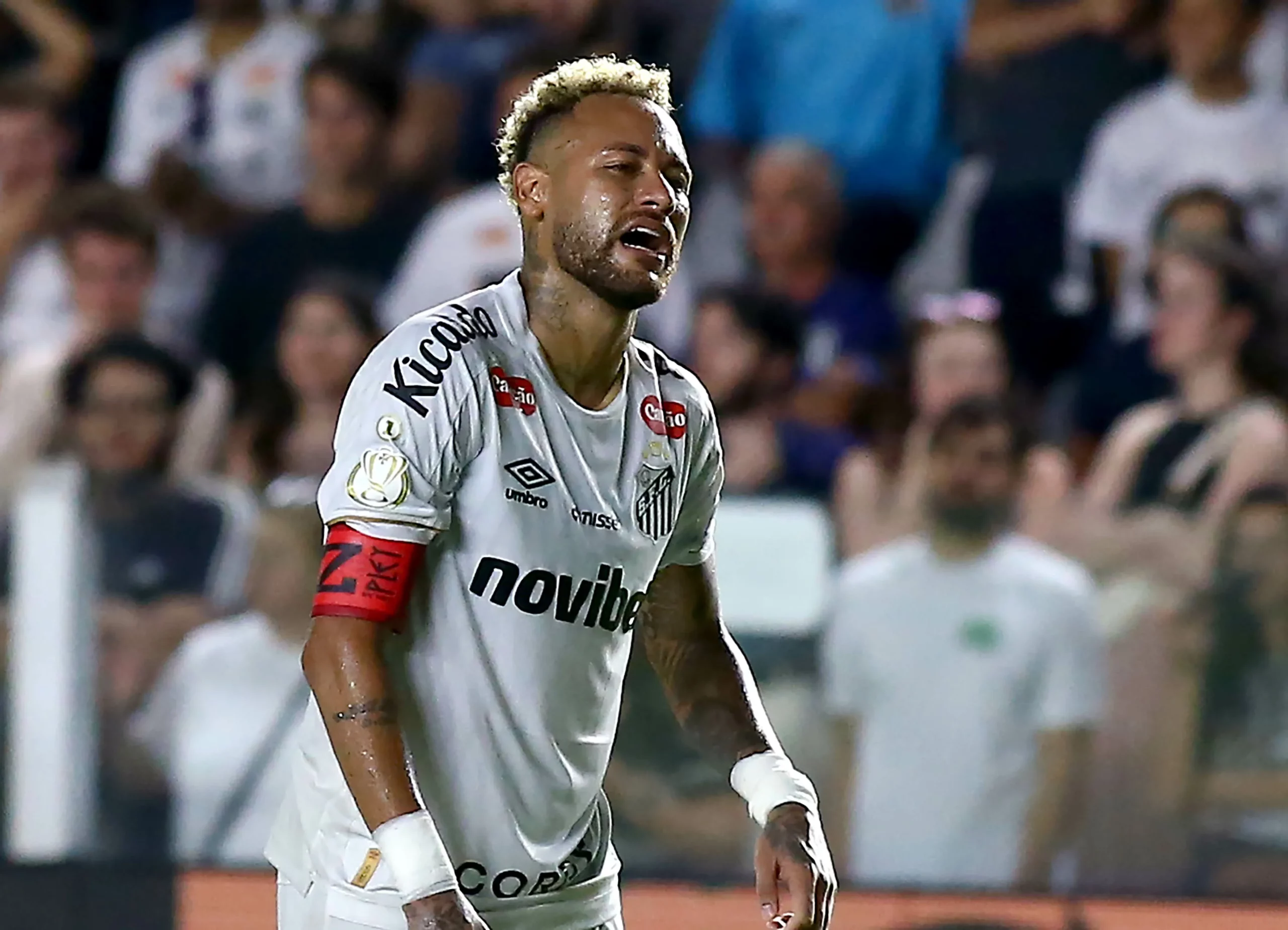 SP – SANTOS – 22/04/2026 – COPA DO BRASIL 2026, SANTOS X CORITIBA – Neymar jogador do Santos durante partida contra o Coritiba no estadio Vila Belmiro pelo campeonato Copa Do Brasil 2026. Foto: Mauricio De Souza/AGIF