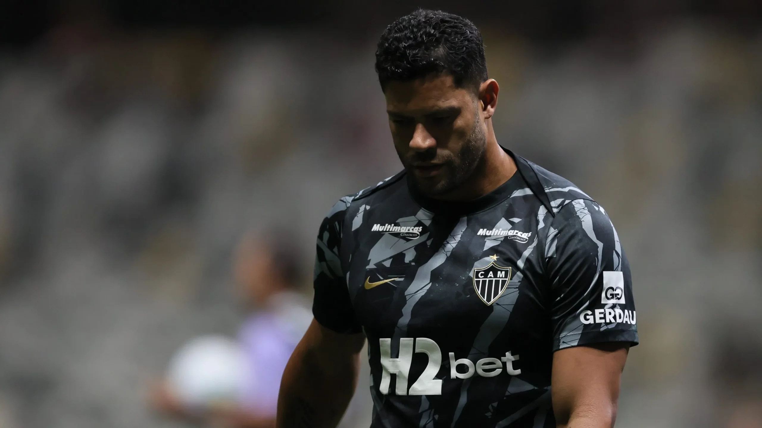 Hulk jogador do Atletico durante aquecimento antes da partida contra o Ceara no estadio Arena MRV pelo campeonato Copa Do Brasil 2026. Foto: Gilson Lobo/AGIF