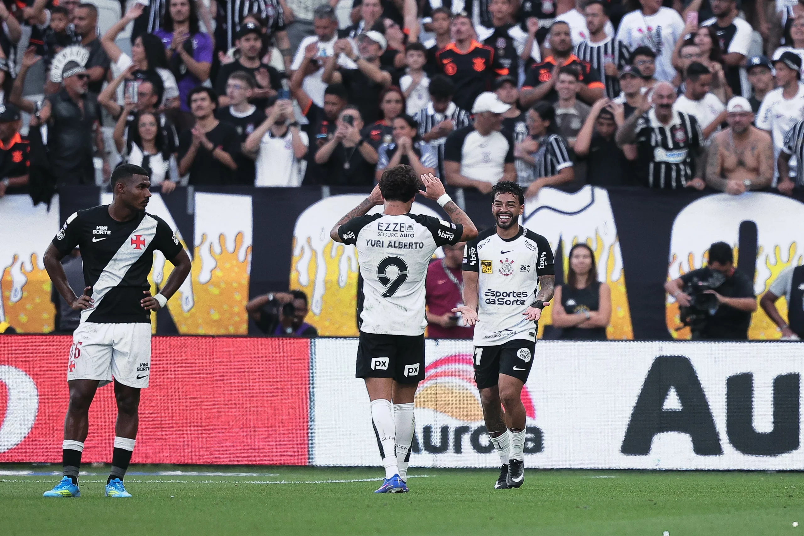 Bidu marcou gol pelo Corinthians. Foto: Ettore Chiereguini/AGIF