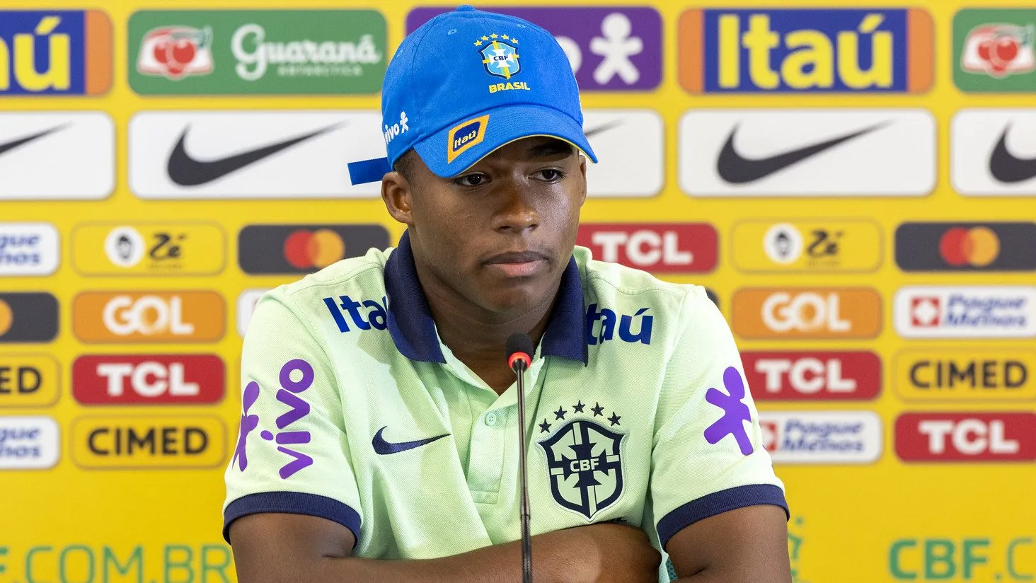 Endrick soltou o desabafo – Foto: Joilson Marconne / CBF
