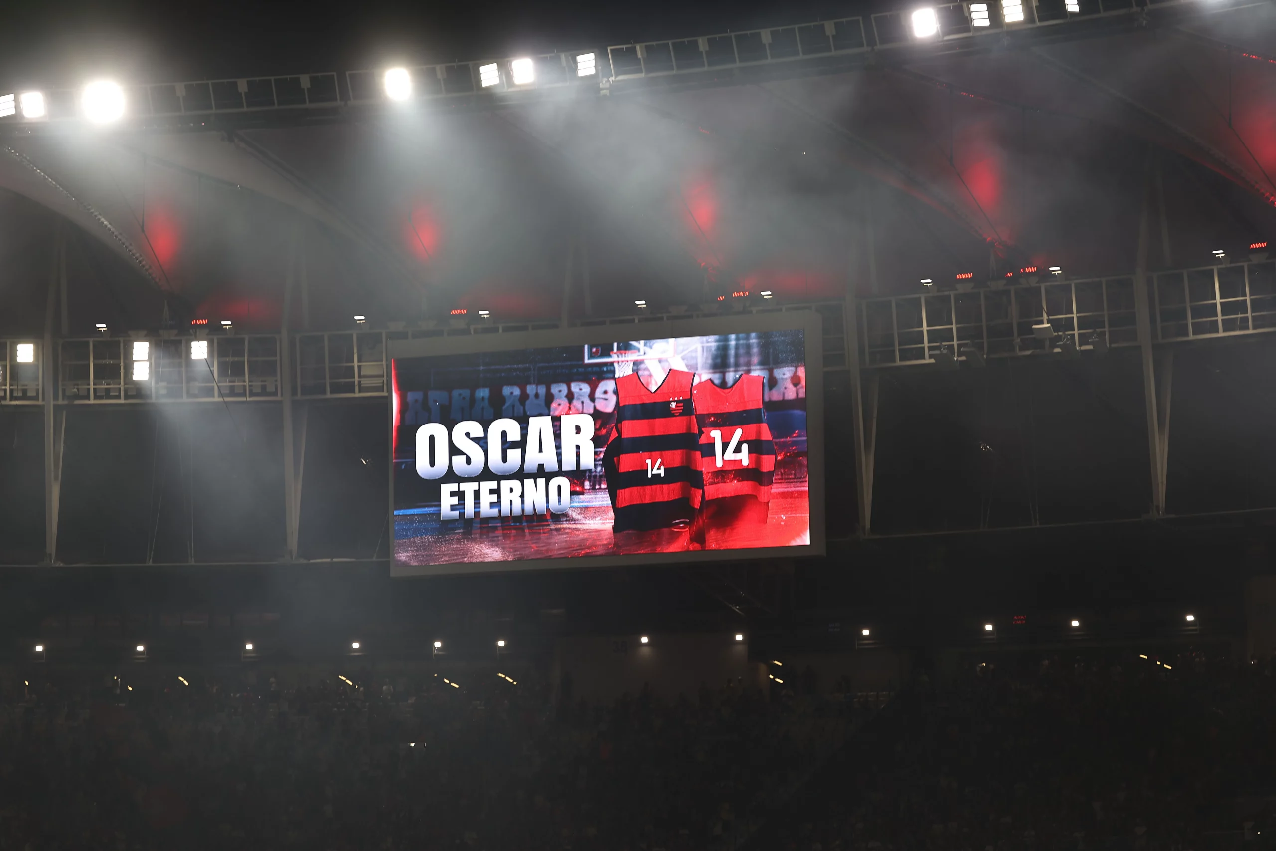 A homenagem a Oscar Schmidt. Photo by Wagner Meier/Getty Images