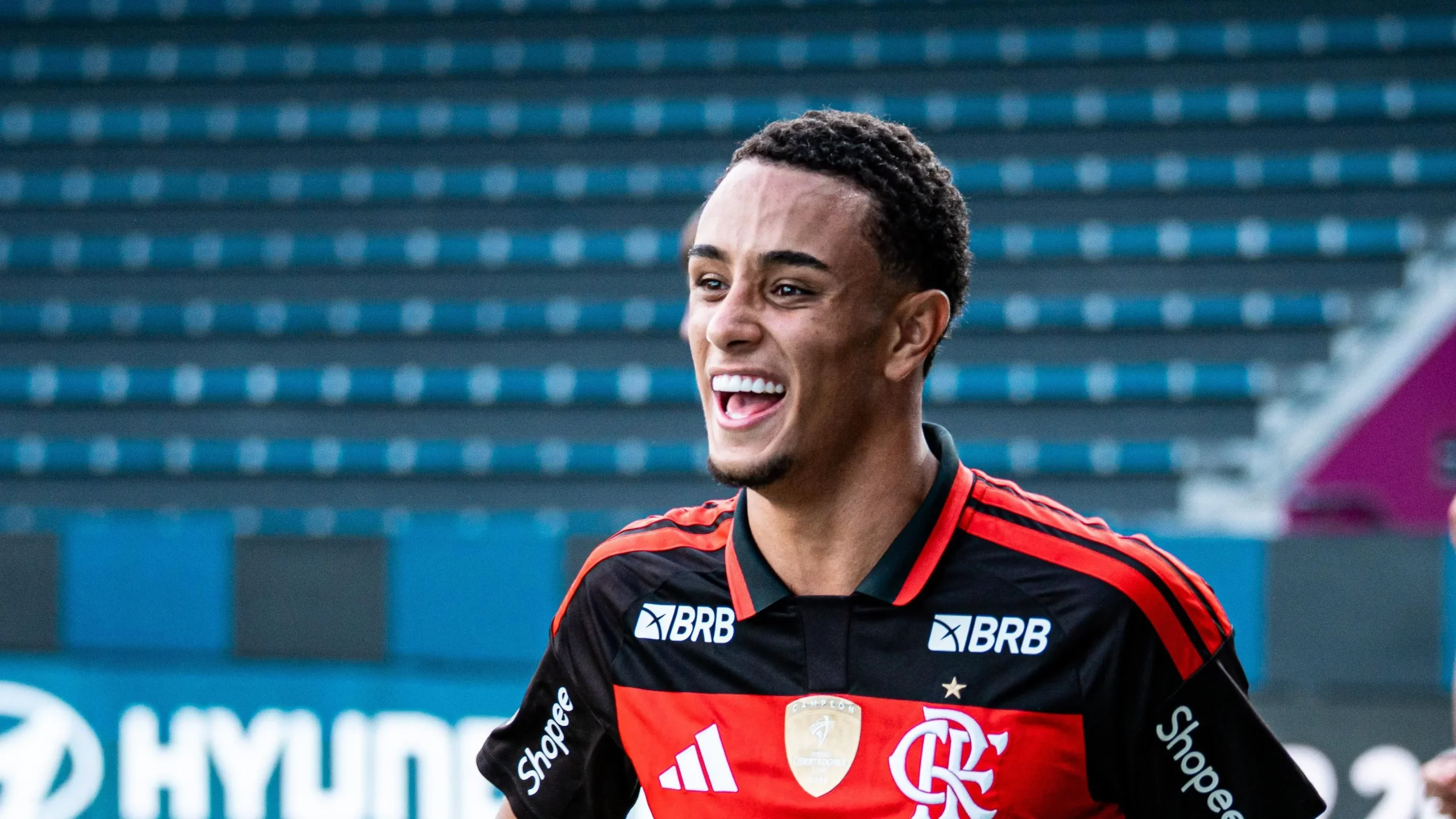 Atacante do Fla durante jogo da Libertadores Sub-20. Foto: Flickr da Conmebol