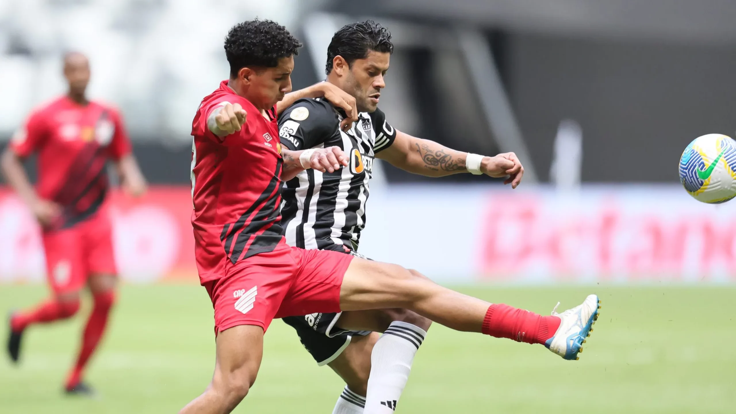 Hulk jogador do Atletico-MG durante partida contra o Athletico-PR no estadio Arena MRV pelo campeonato Brasileiro A 2024. Foto: Gilson Lobo/AGIF