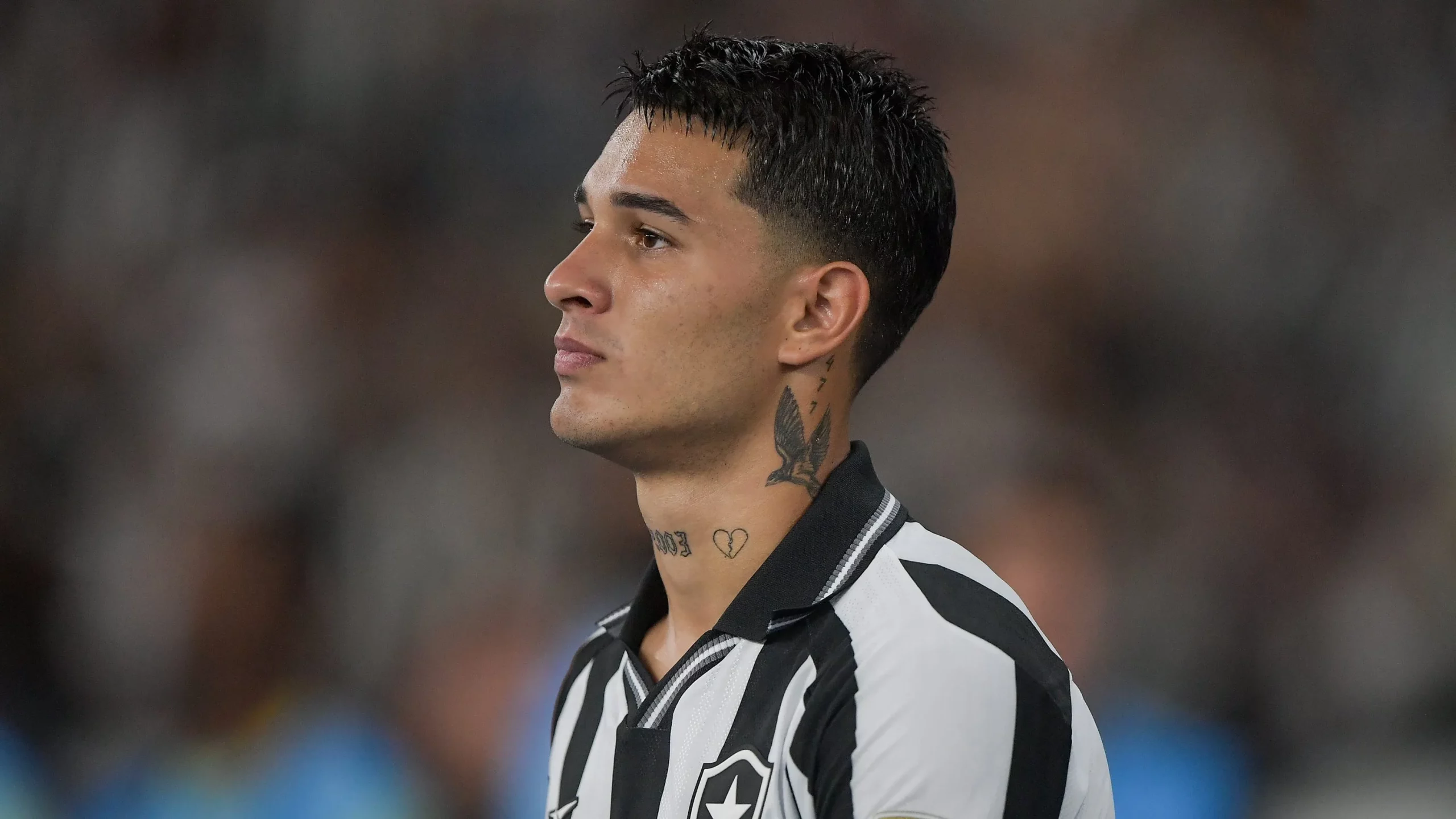 Mateo Ponte jogador do Botafogo durante partida contra o Nacional Potosi no estadio Engenhao pelo campeonato Copa Libertadores 2026. Foto: Thiago Ribeiro/AGIF