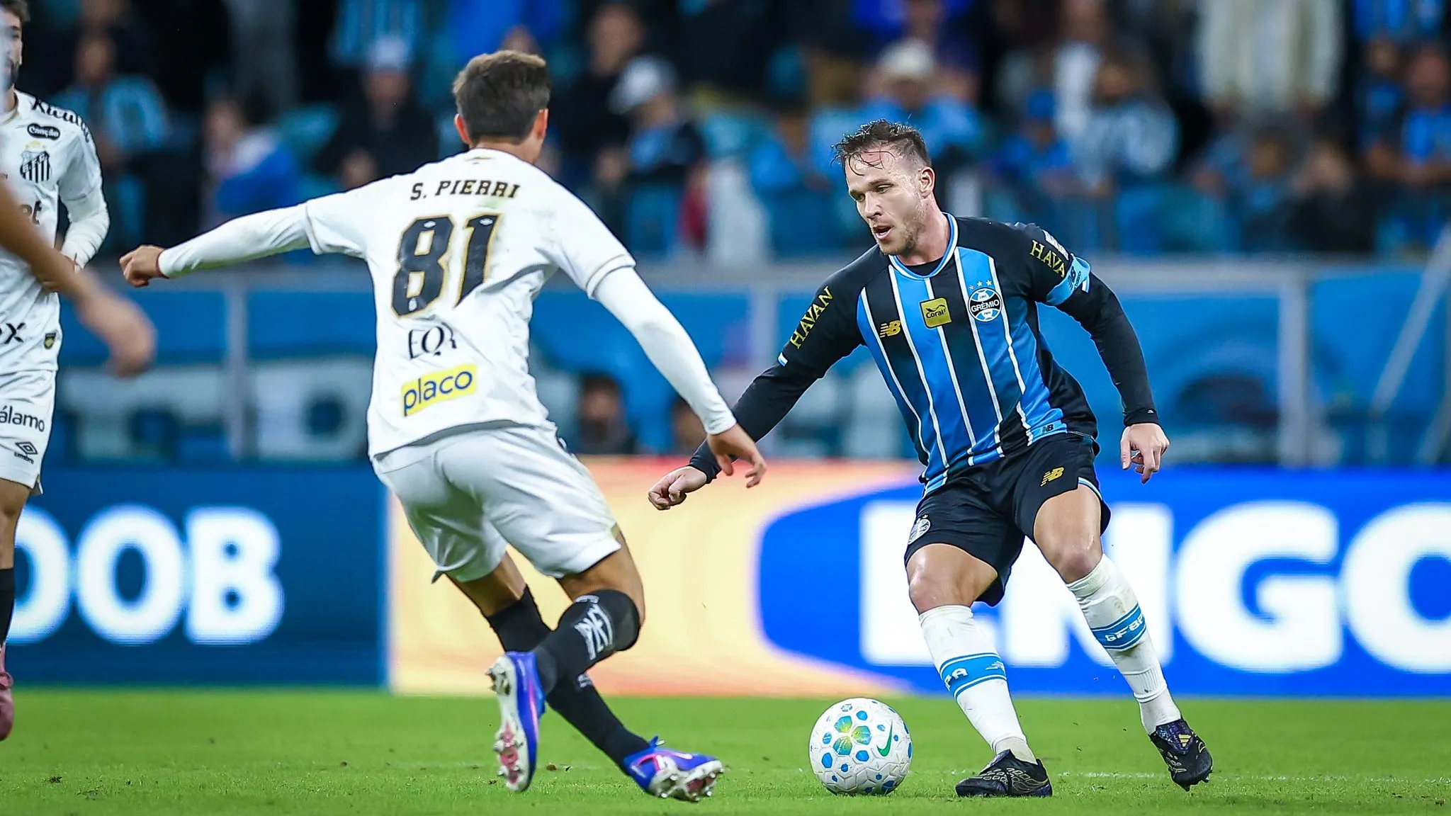 Grêmio x Santos - Foto: Lucas Uebel/Grêmio FBPA.