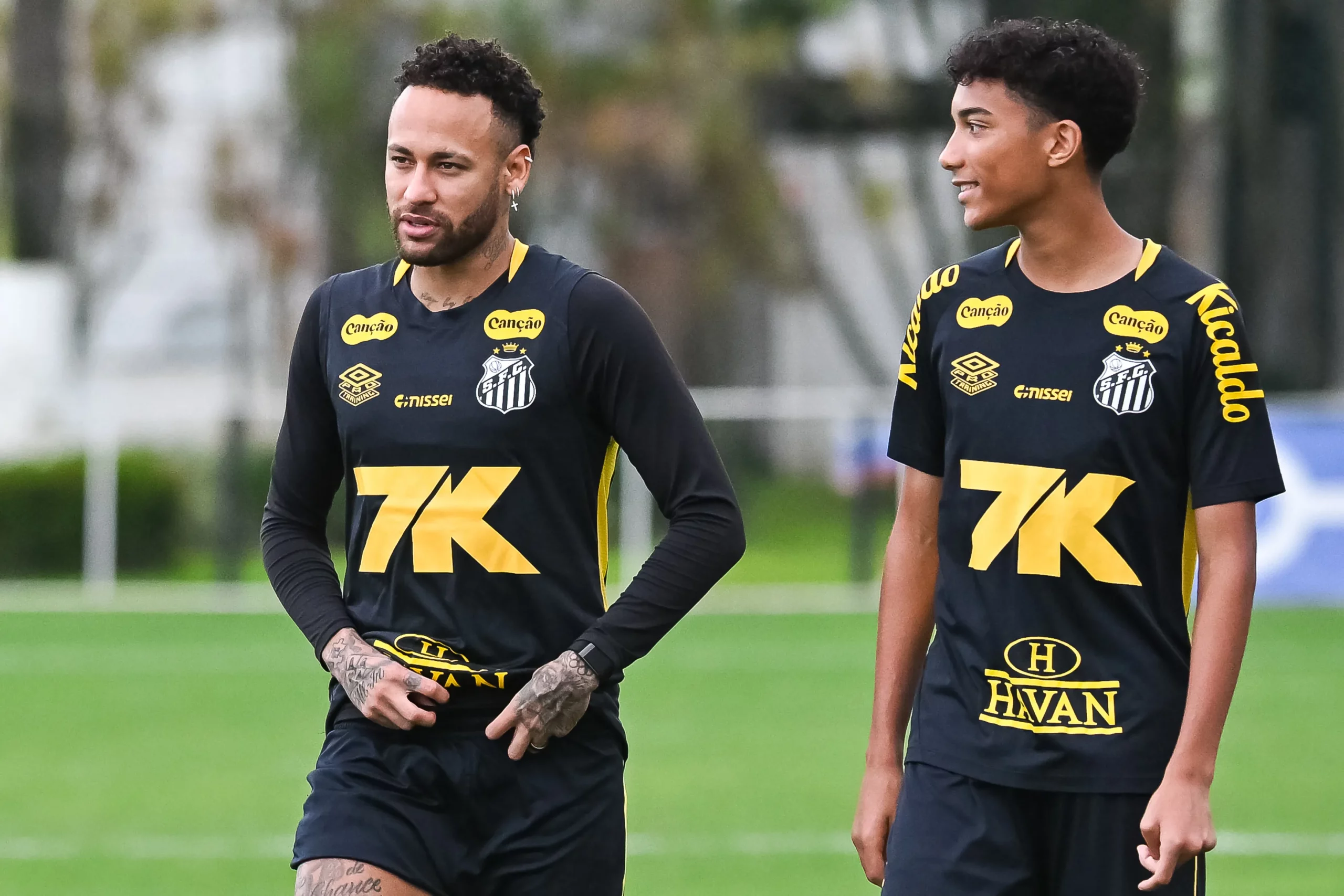 Robinho Jr. acusou Neymar de agressão e enviou uma notificação ao Santos – Foto: Jota Erre/AGIF