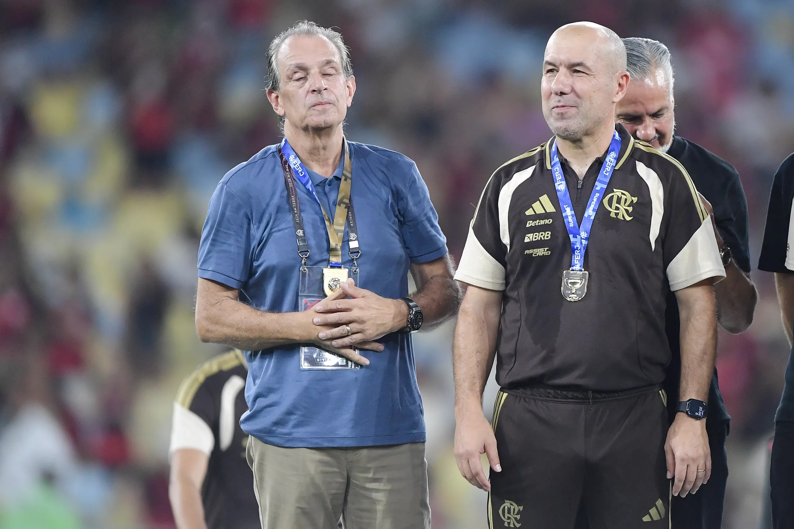 Leonardo Jardim, Bap e Boto dirigentes do Flamengo