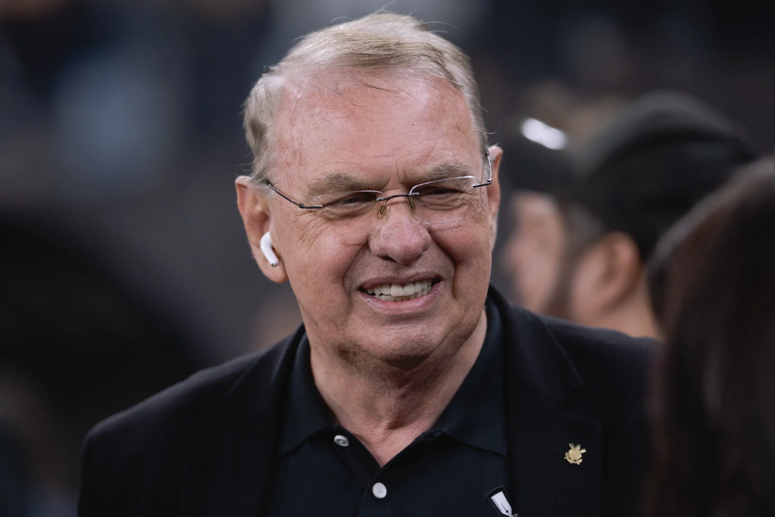 Osmar Stabile presidente do Corinthians durante partida contra o Internacional no estadio Arena Corinthians pelo campeonato Brasileiro A 2026. Foto: Ettore Chiereguini/AGIF