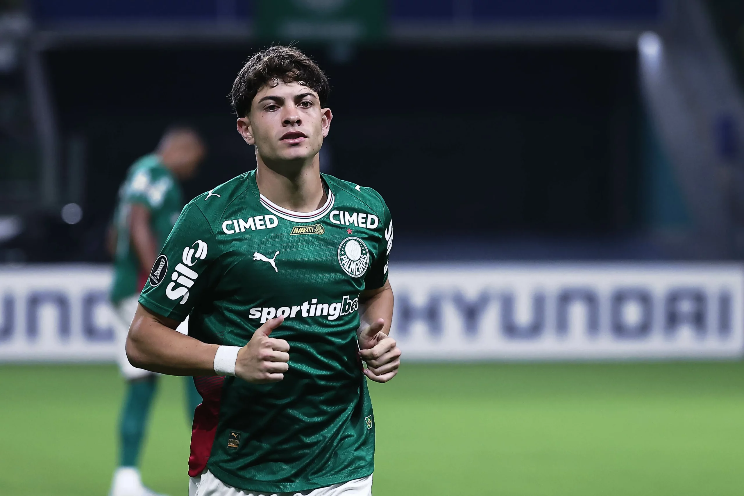 SP – SAO PAULO – 16/04/2026 – COPA LIBERTADORES 2026, PALMEIRAS X SPORTING CRISTAL – Agustin Giay jogador do Palmeiras durante partida contra o Sporting Cristal no estadio Arena Allianz Parque pelo campeonato Copa Libertadores 2026. Foto: Ettore Chiereguini/AGIF