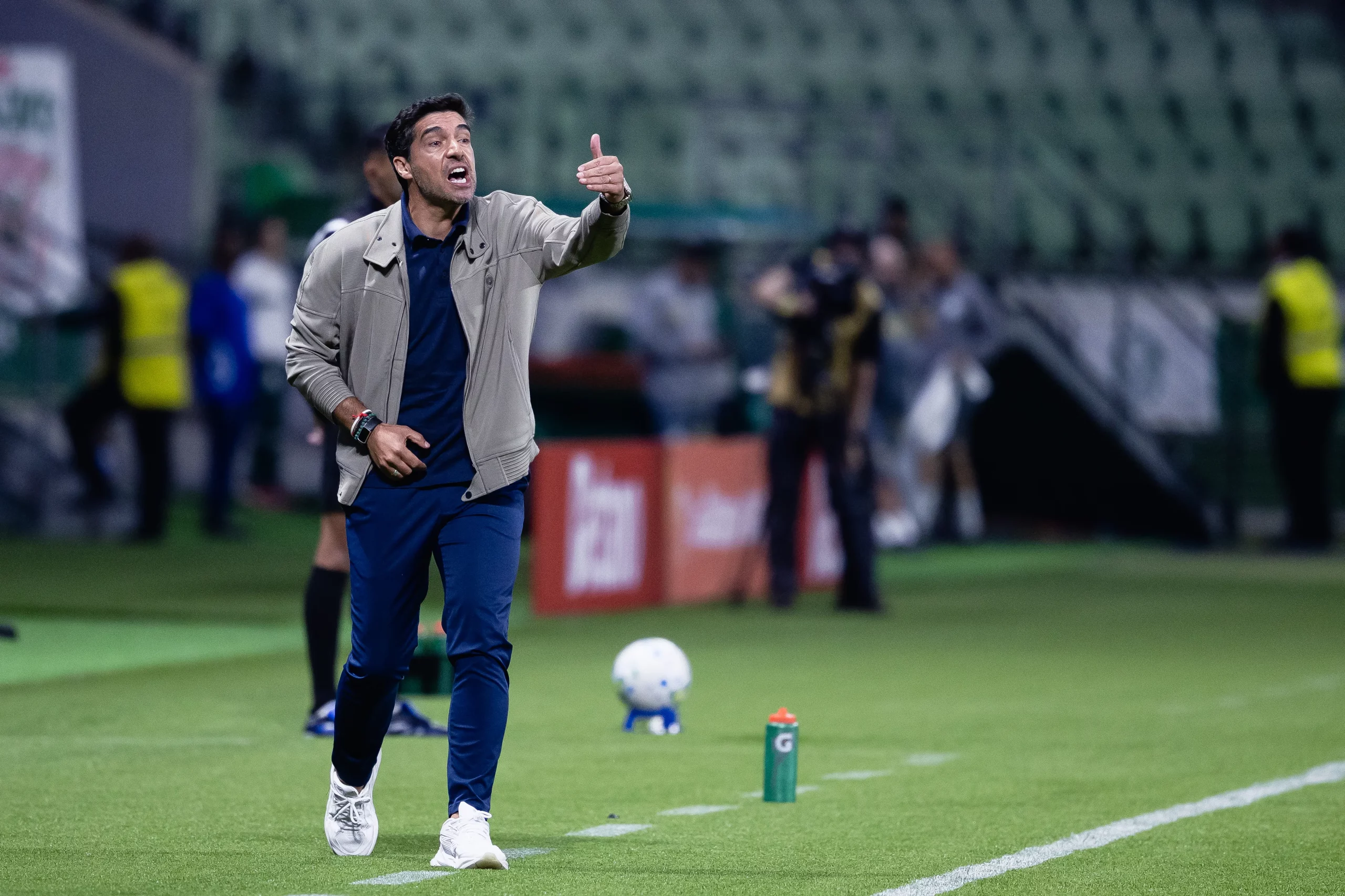 Abel Ferreira tecnico do Palmeiras durante partida contra o Jacuipense no estadio Arena Allianz Parque pelo campeonato Copa Do Brasil 2026. Foto: Ettore Chiereguini/AGIF