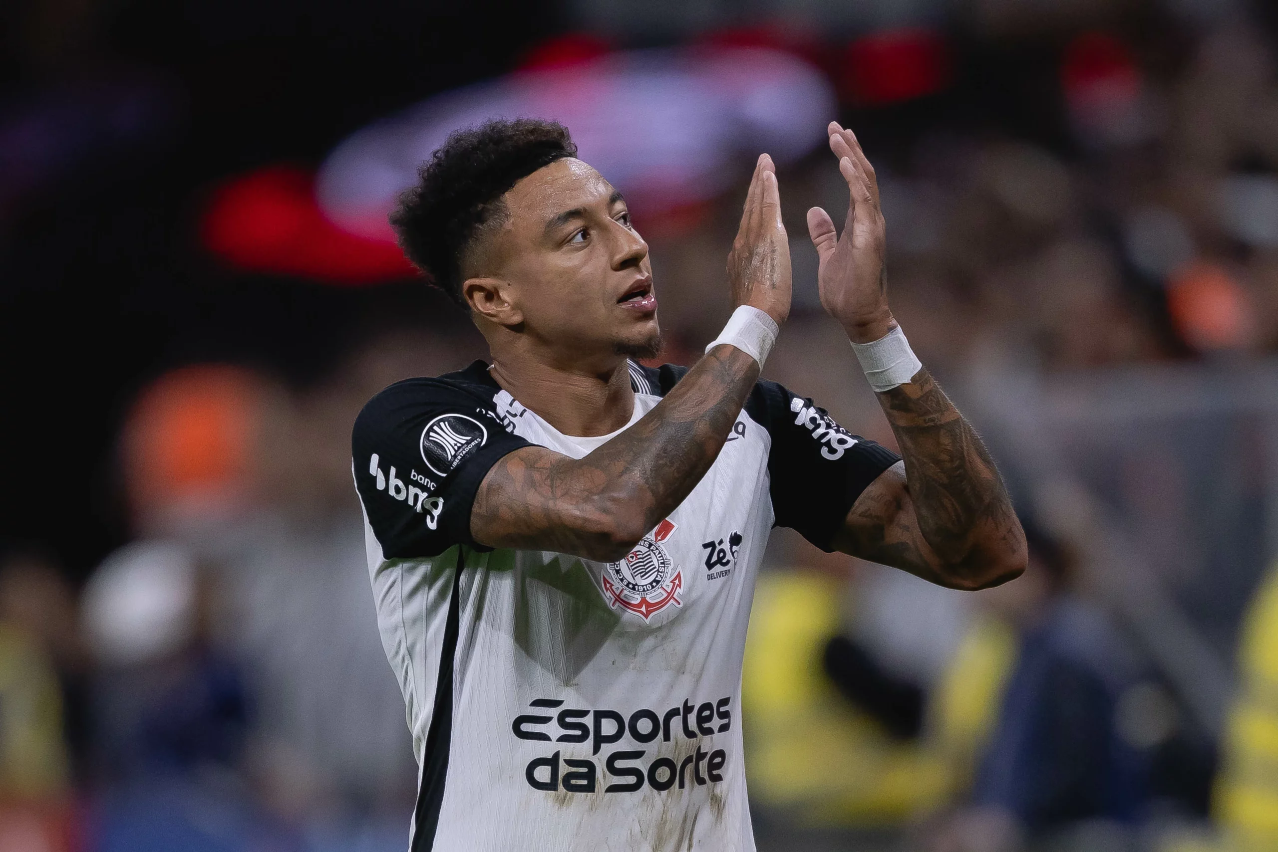SP – SAO PAULO – 30/04/2026 – COPA LIBERTADORES 2026, CORINTHIANS X PENAROL – Jesse Lingard jogador do Corinthians durante partida contra o Penarol no estadio Arena Corinthians pelo campeonato Copa Libertadores 2026. Foto: Ettore Chiereguini/AGIF