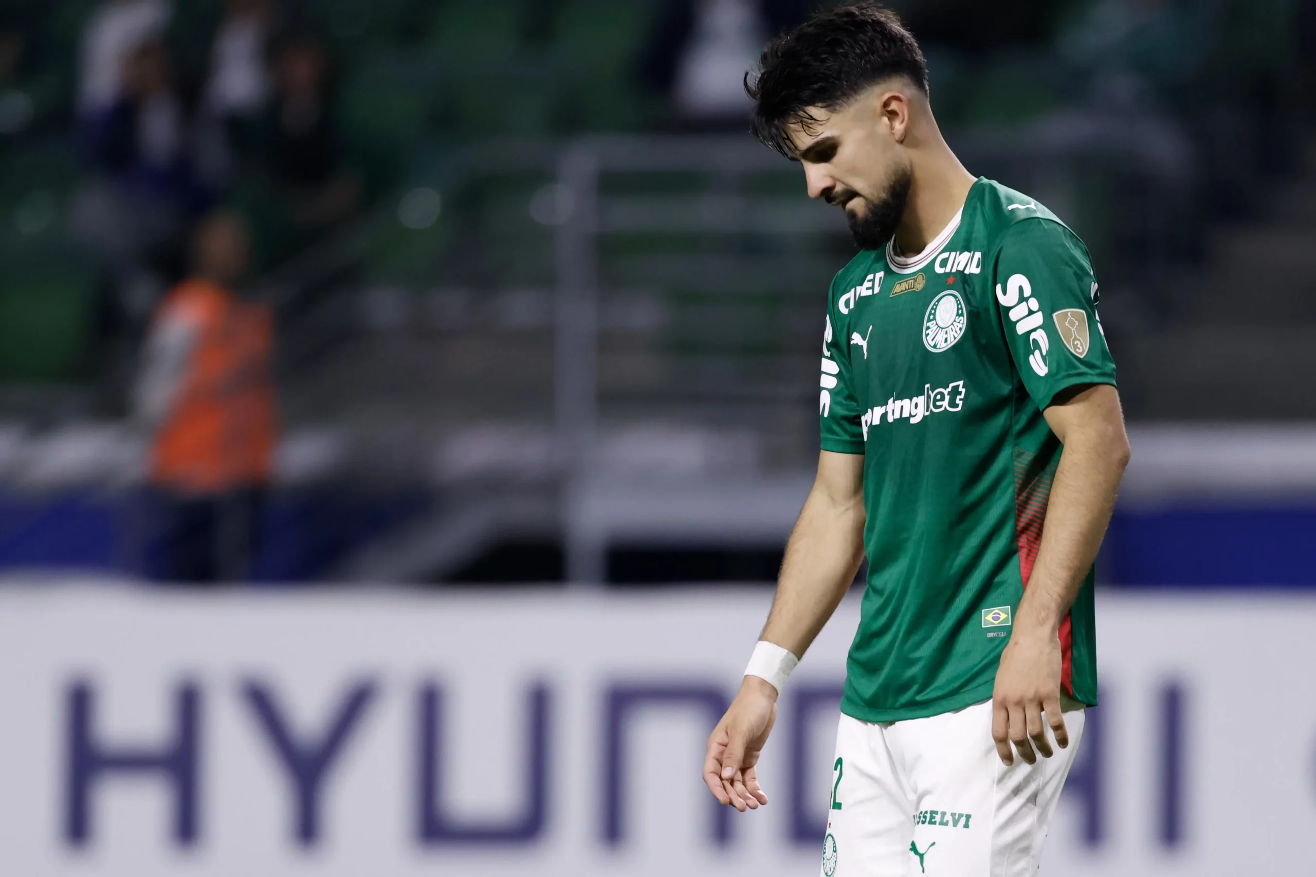 SP – SAO PAULO – 20/05/2026 – COPA LIBERTADORES 2026, PALMEIRAS X CERRO PORTENO – Flaco Lopez jogador do Palmeiras lamenta durante partida contra o Cerro Porteno no estadio Nubank Arena pelo campeonato Copa Libertadores 2026. Foto: Marcello Zambrana/AGIF