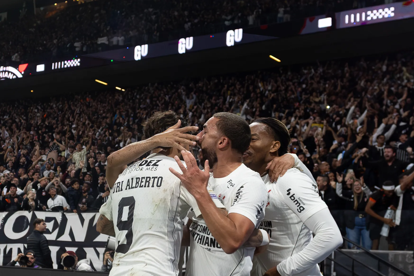 SP – SAO PAULO – 24/05/2026 – BRASILEIRO A 2026, CORINTHIANS X ATLETICO-MG – Zakaria Labyad jogador do Corinthians comemora seu gol durante partida contra o Atletico-MG no estadio Arena Corinthians pelo campeonato Brasileiro A 2026. Foto: Joisel Amaral/AGIF