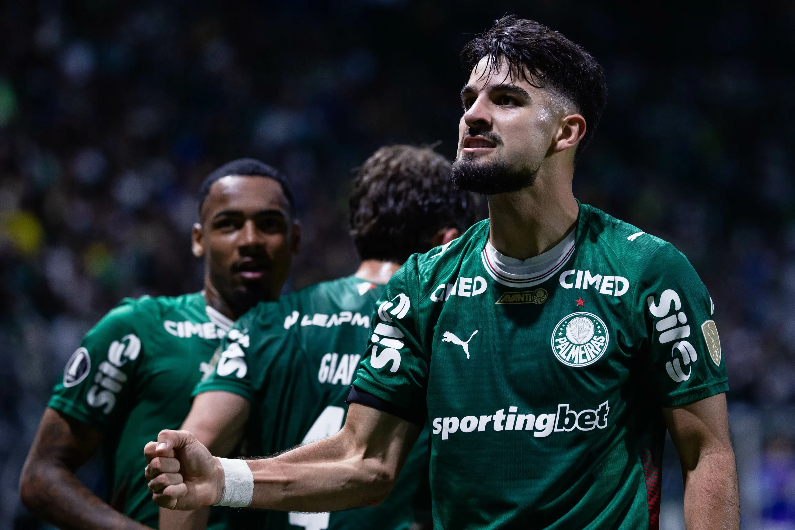 Flaco López foi um dos destaques de goleada do Palmeiras por 4 a 1 sobre o Junior para garantir vaga nas oitavas da Libertadores – Foto: Ettore Chiereguini/AGIF