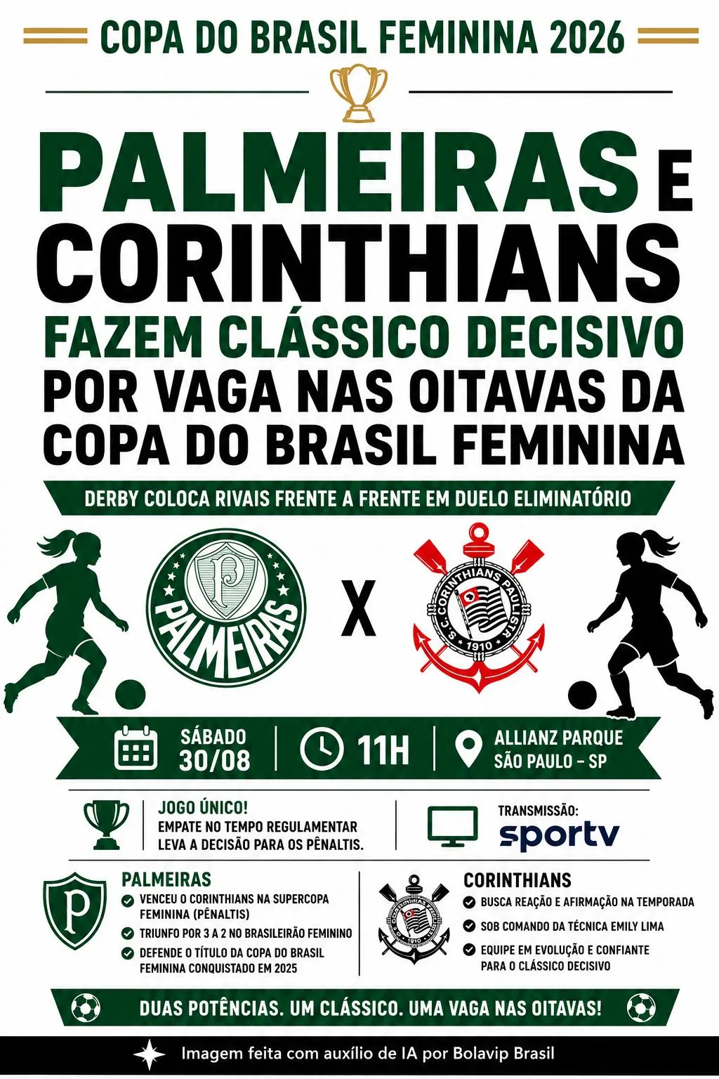 Infográfico gerado por Inteligência Artificial/Bolavip Brasil