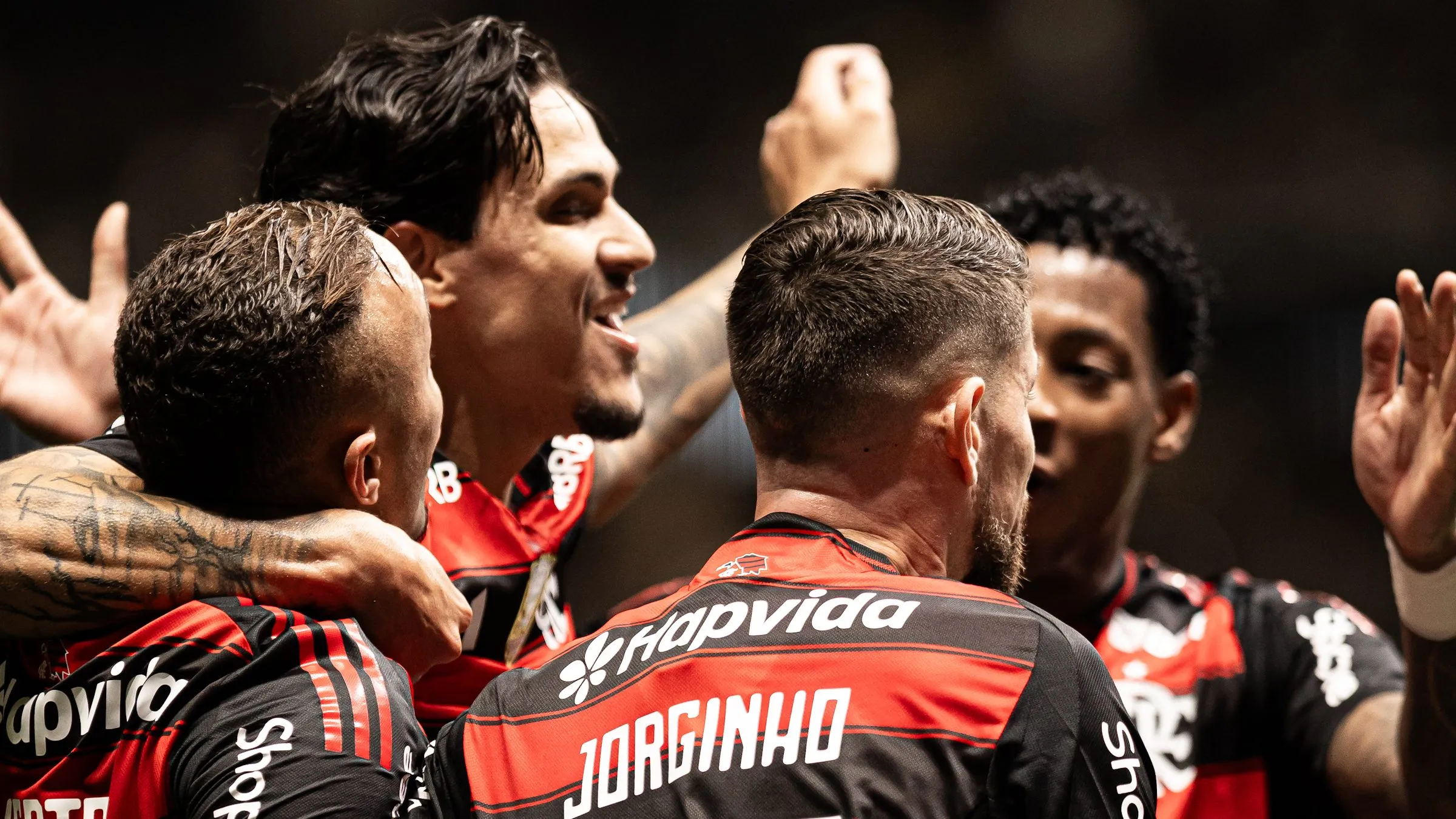 Cebolinha e Plata, atacantes do Flamengo