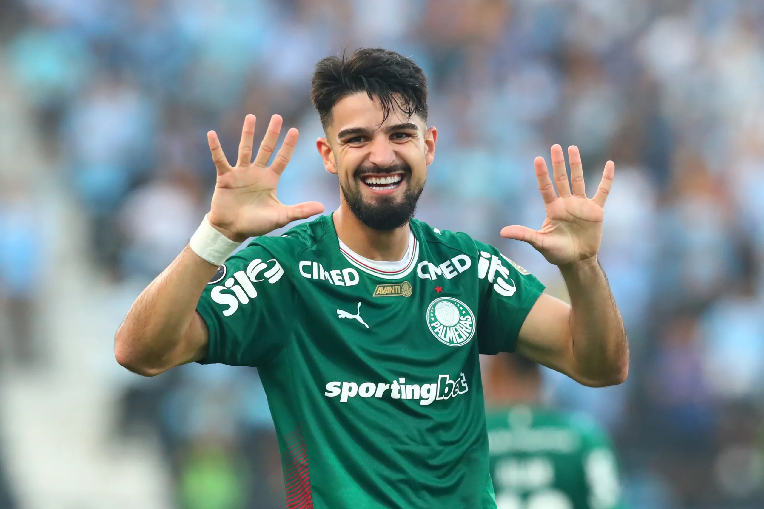 Flaco marcou no jogo da Libertadores. Photo by Mariana Bazo/Getty Images
