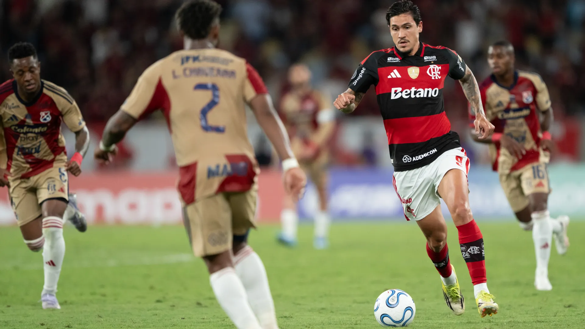 Pedro é o artilheiro do Flamengo em 2026 – Foto: Jorge Rodrigues/AGIF