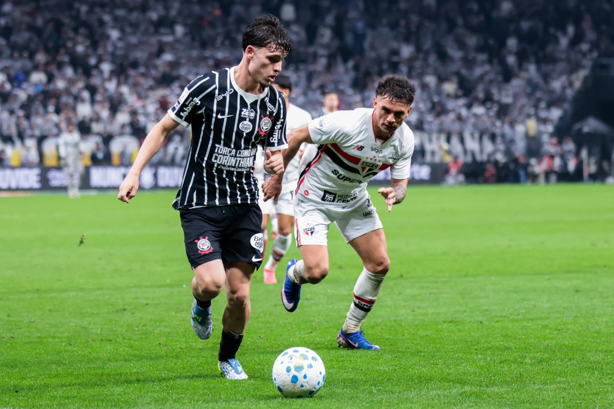 Corinthians vem de vitória sobre o São Paulo no Brasileirão. Foto: Marcello Zambrana/AGIF
