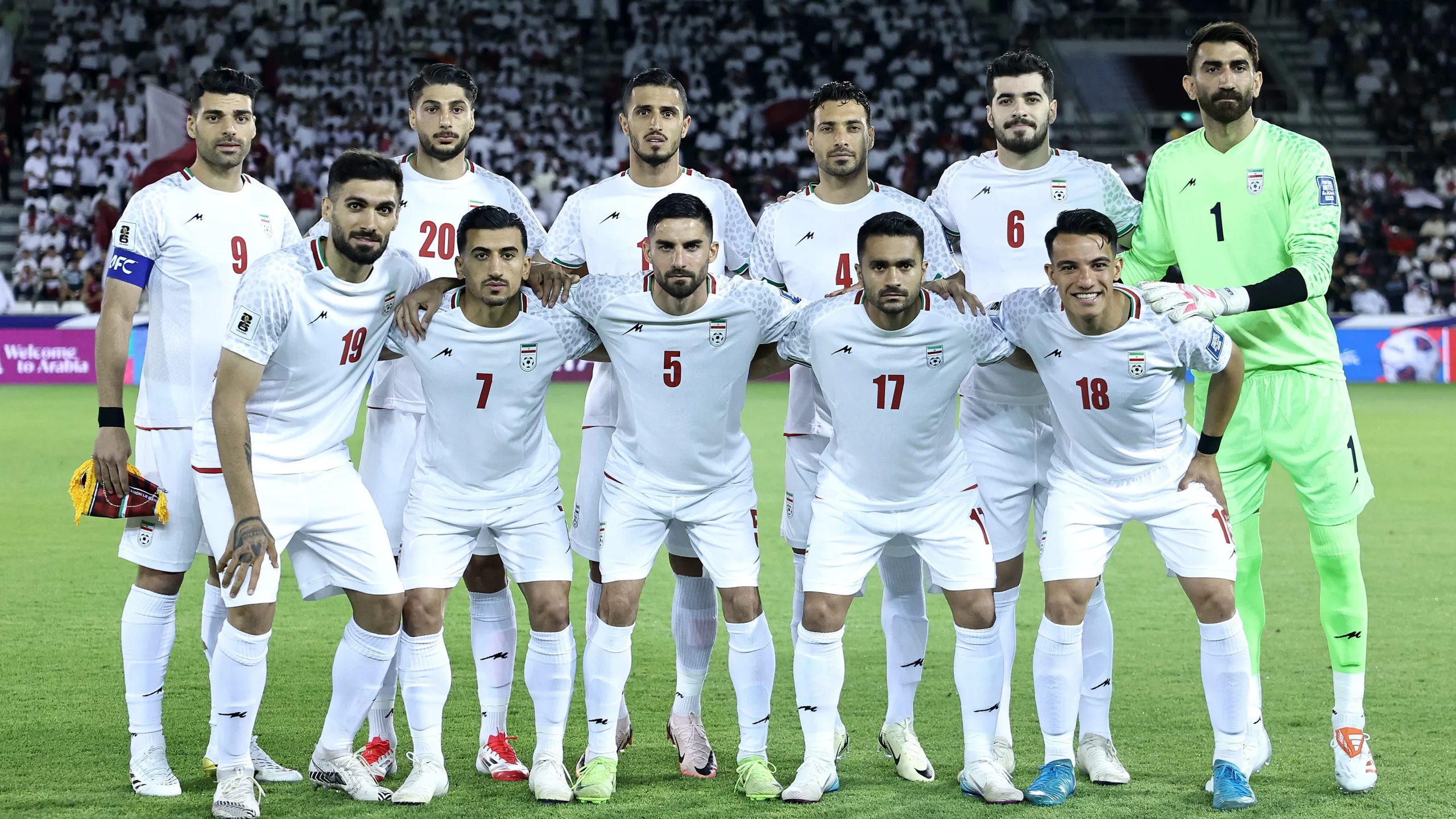 Jogadores da Seleção Iraniana. (Photo by Mohamed Farag/Getty Images)