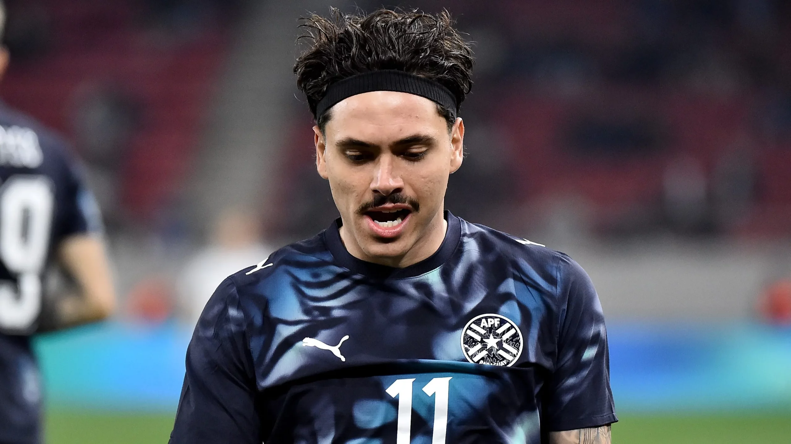 Maurício na seleção do Paraguai. (Photo by Milos Bicanski/Getty Images)