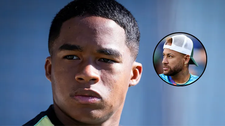 Foto: Neymar (Darrian Traynor/Getty Images); Endrick (Ira L. Black/Getty Images)