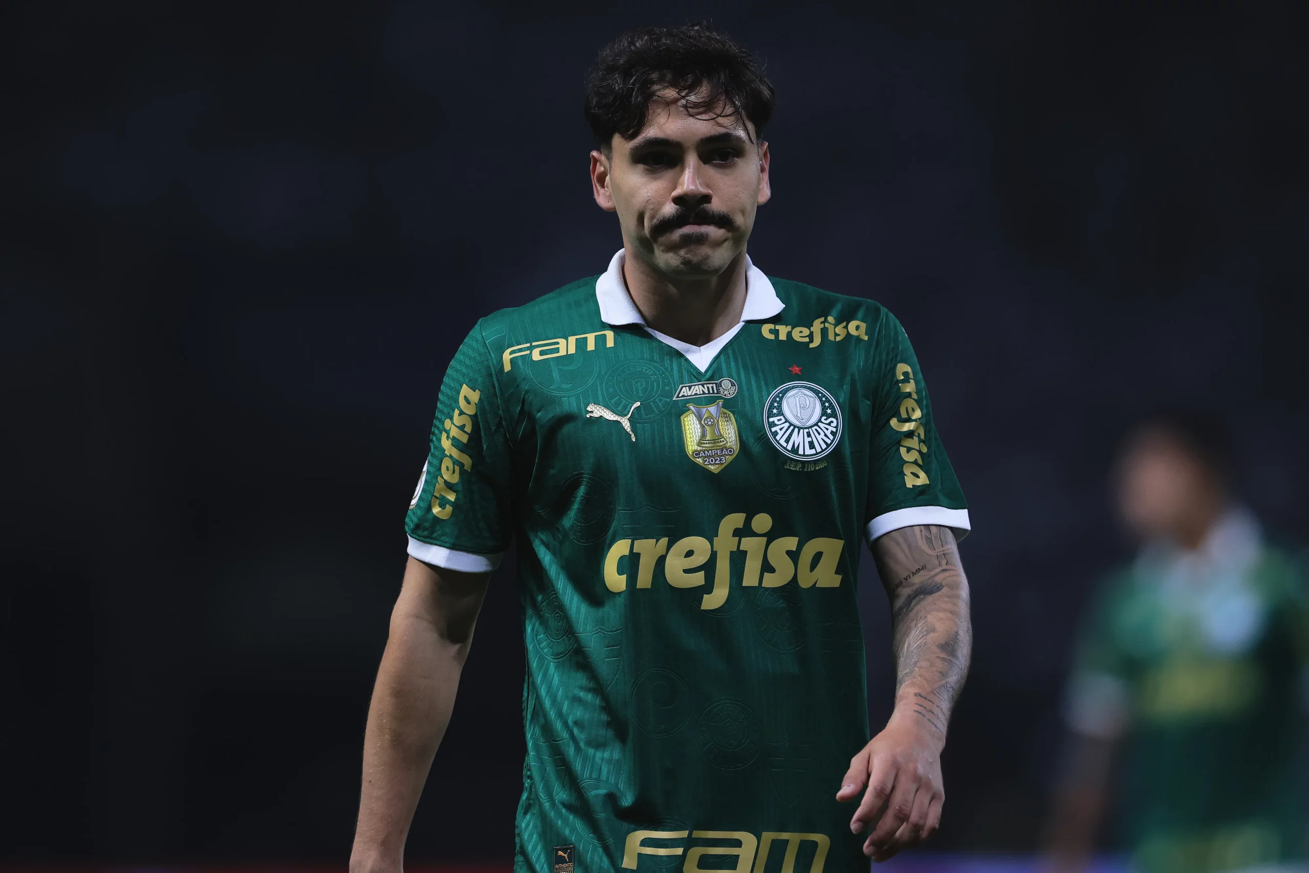 SP – SAO PAULO – 20/07/2024 – BRASILEIRO A 2024, PALMEIRAS X CRUZEIRO – Mauricio jogador do Palmeiras durante partida contra o Cruzeiro no estadio Arena Allianz Parque pelo campeonato Brasileiro A 2024. Foto: Ettore Chiereguini/AGIF