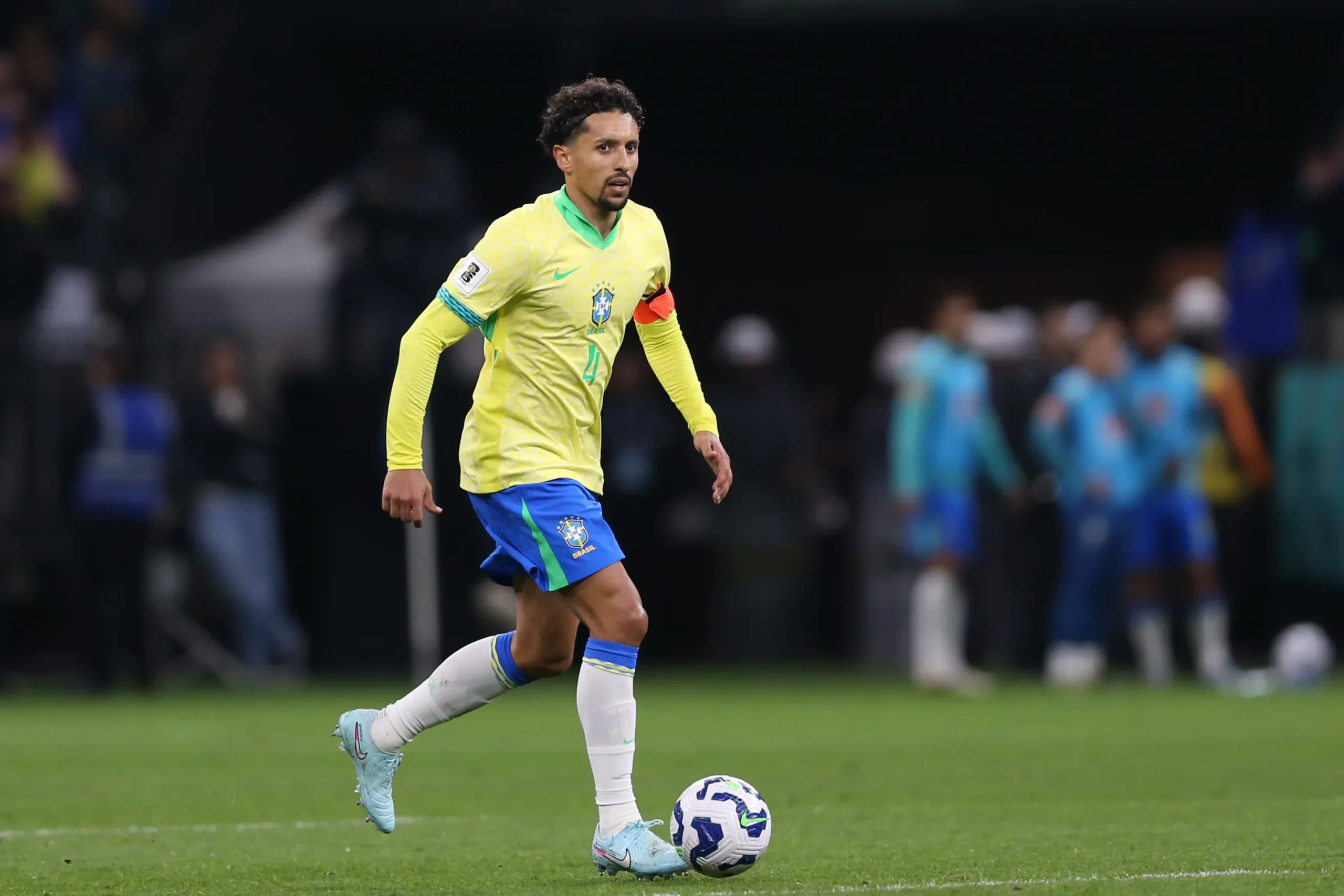 SP – SAO PAULO – 10/06/2025 – ELIMINATORIAS COPA DO MUNDO 2026, SELECAO BRASILEIRA X PARAGUAI – Marquinhos jogador da Selecao Brasileira durante a partida entre Brasil e Paraguai na Neo Quimica Arena em Sao Paulo (SP), pelas Eliminatorias da Copa do Mundo 2026. Foto: Marlon Costa/AGIF