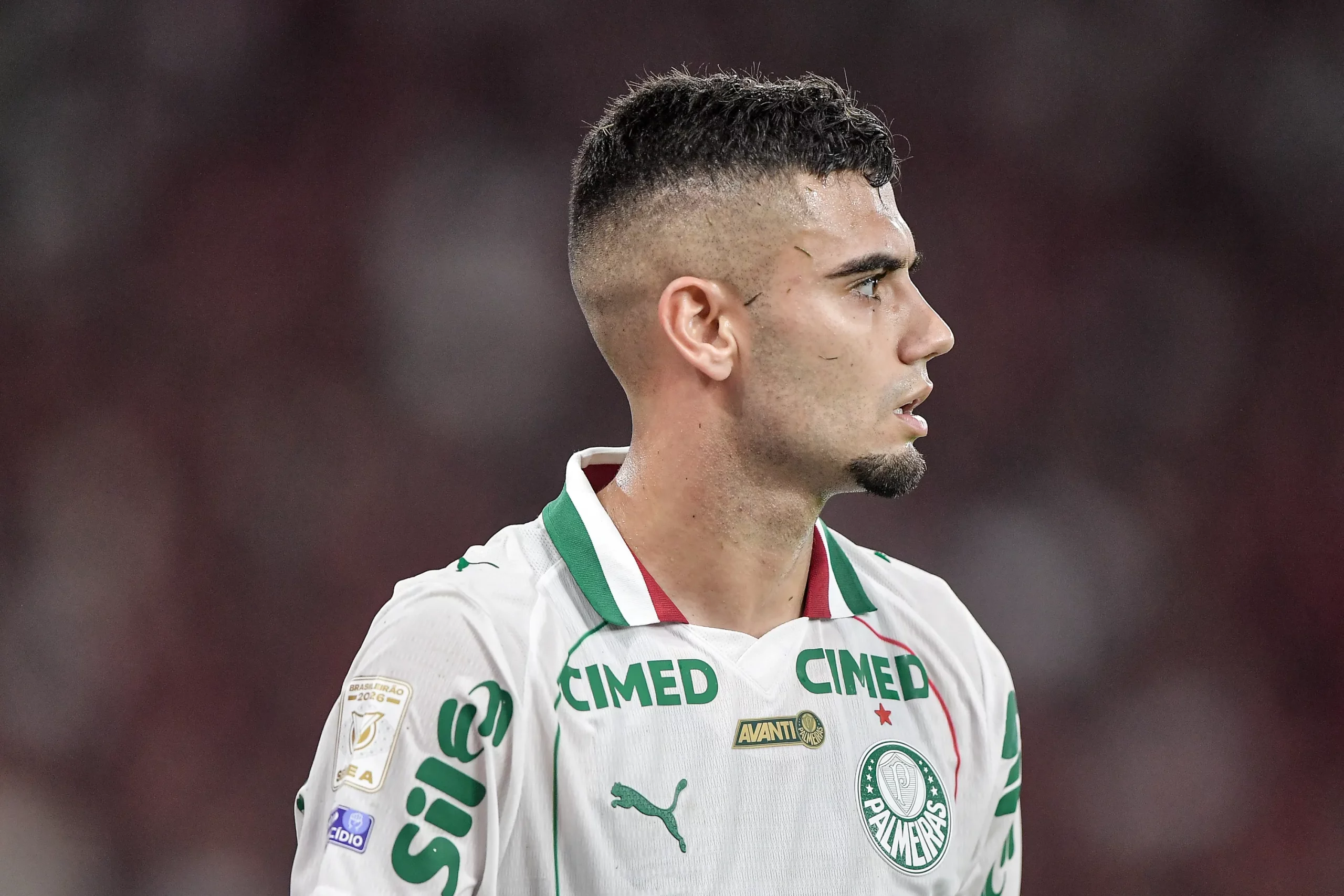RJ – RIO DE JANEIRO – 23/05/2026 – BRASILEIRO A 2026, FLAMENGO X PALMEIRAS – Andreas Pereira jogador do Palmeiras durante partida contra o Flamengo no estadio Maracana pelo campeonato Brasileiro A 2026. Foto: Thiago Ribeiro/AGIF