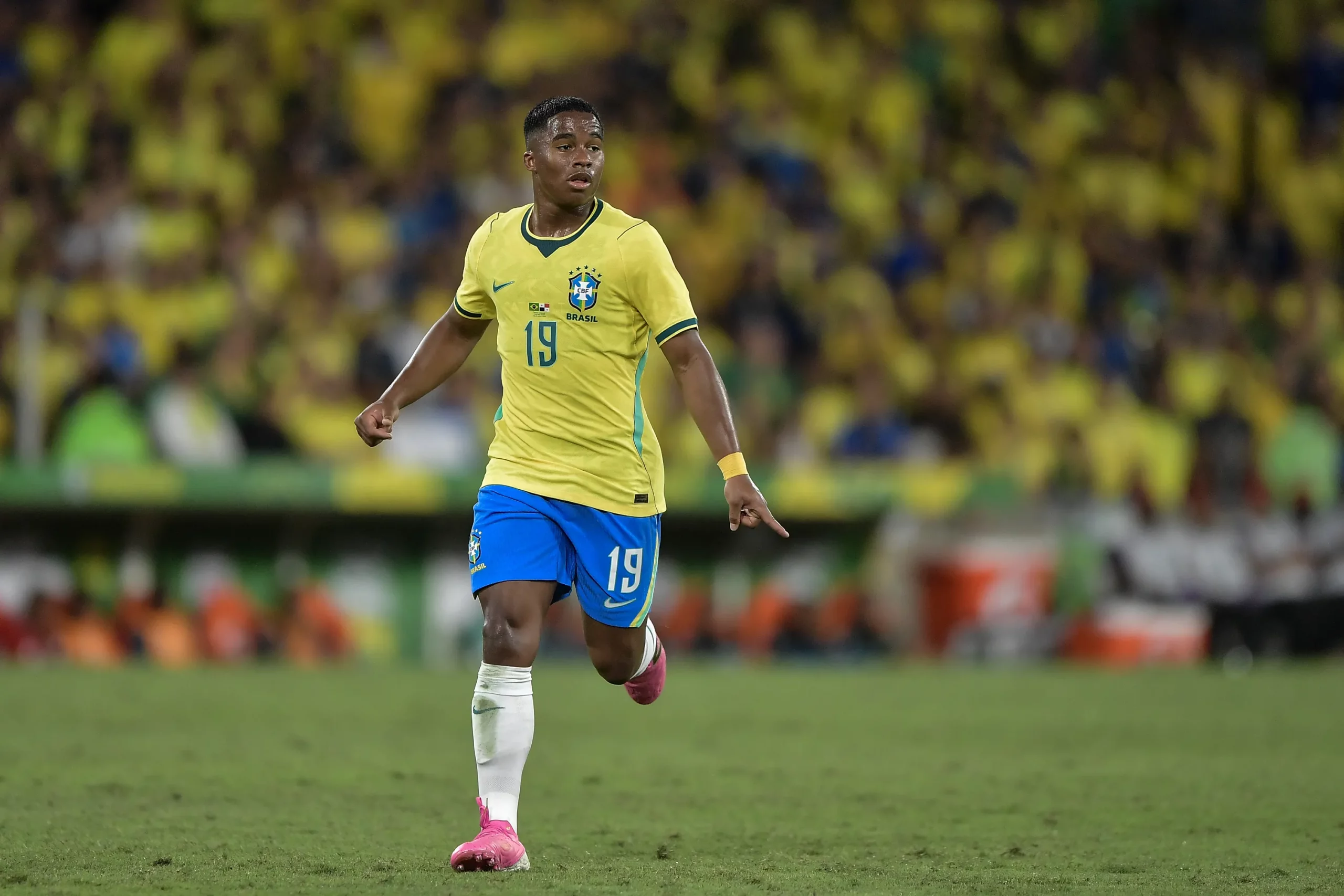 RJ – RIO DE JANEIRO – 31/05/2026 – AMISTOSO, SELECAO BRASILEIRA X PANAMA – Endrick jogador do Selecao Brasileira durante partida contra o Panama no estadio Maracana pelo campeonato Amistoso. Foto: Thiago Ribeiro/AGIF