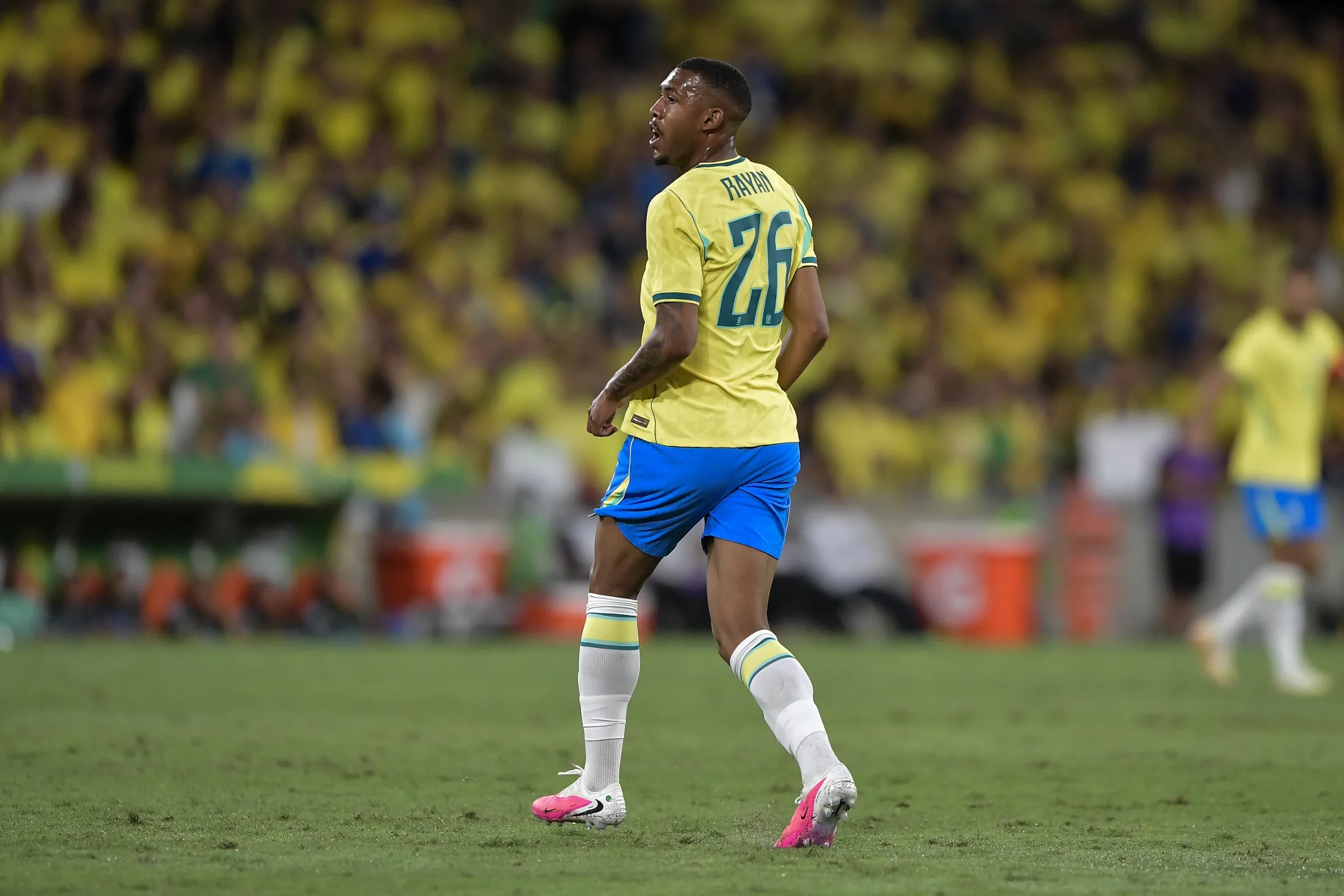 RJ – RIO DE JANEIRO – 31/05/2026 – AMISTOSO, SELECAO BRASILEIRA X PANAMA – Rayan jogador do Selecao Brasileira durante partida contra o Panama no estadio Maracana pelo campeonato Amistoso. Foto: Thiago Ribeiro/AGIF
