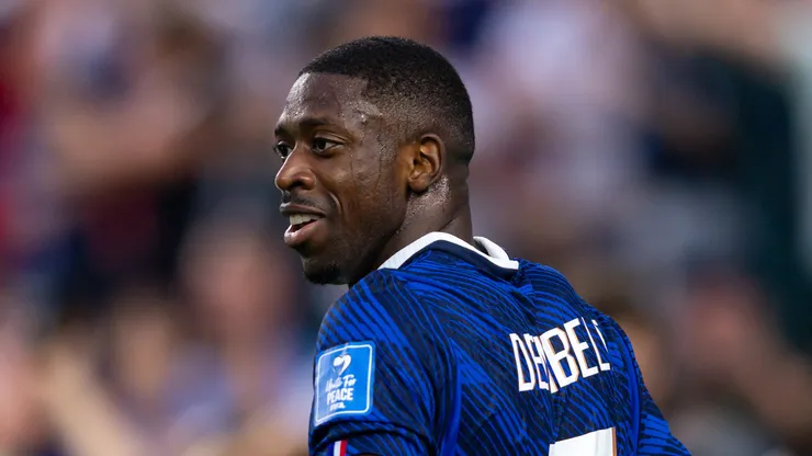 ESTADOS UNIDOS - FILADELFIA - 22/06/2026 - COPA DO MUNDO 2026, FRANCA X IRAQUE - Dembele jogador do Franca comemora seu gol durante partida contra o Iraque no estadio Philadelphia Stadium pelo campeonato Copa Do Mundo 2026. Foto: Rodolfo Buhrer/AGIF
