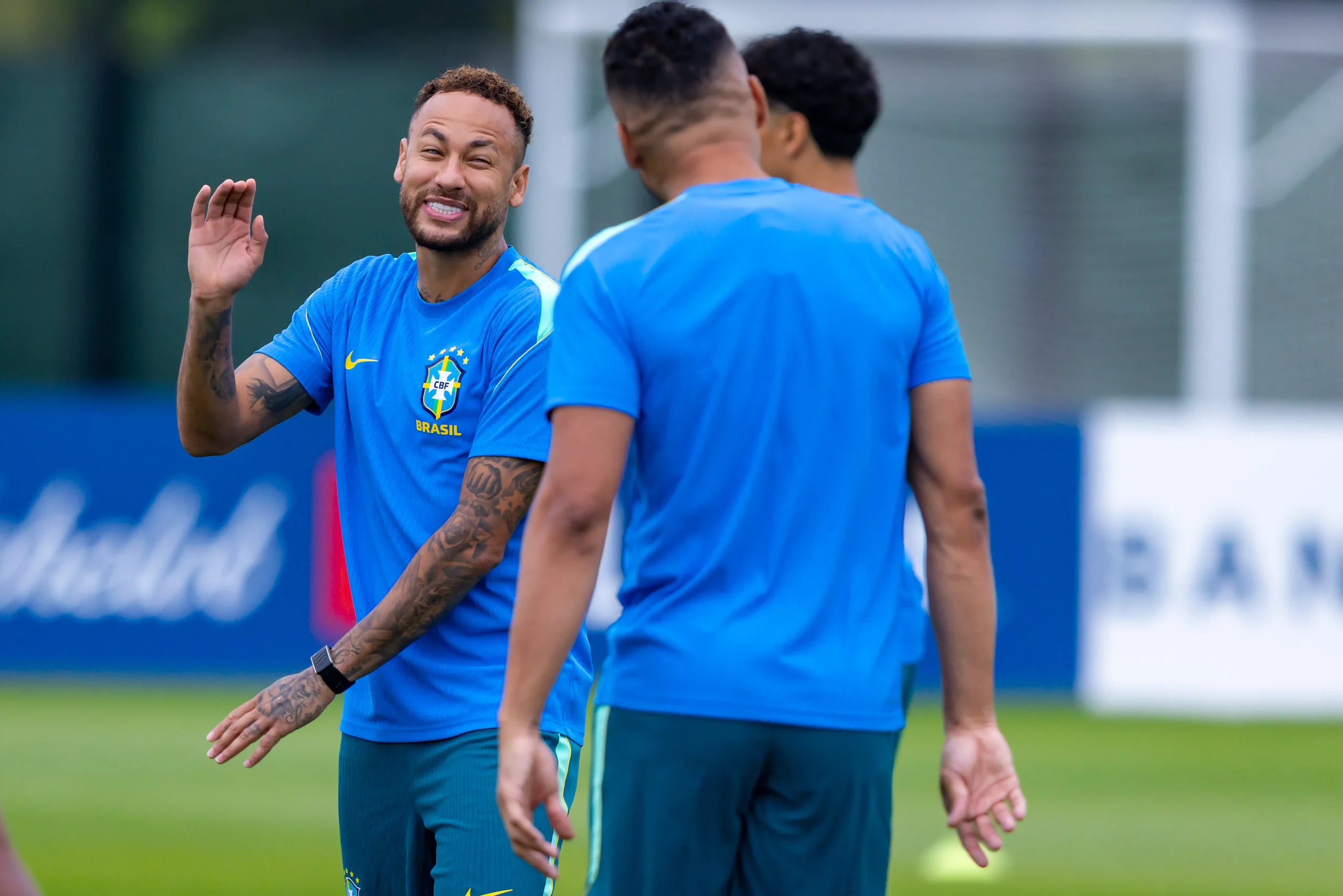ESTADOS UNIDOS – NOVA JERSEY – 23/06/2026 – SELECAO BRASILEIRA, TREINO – Neymar Jr jogador do Selecao Brasileira durante treino no Centro de Treinamento CT Columbia Park. Foto: Rodolfo Buhrer/AGIF