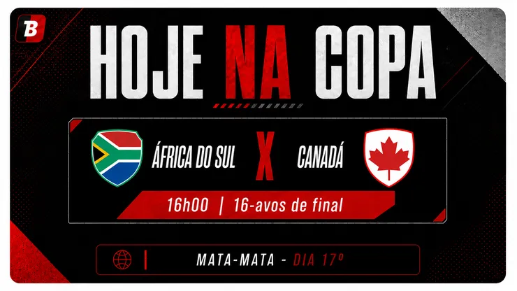 Africa do Sul x Canadá abrem mata-mata