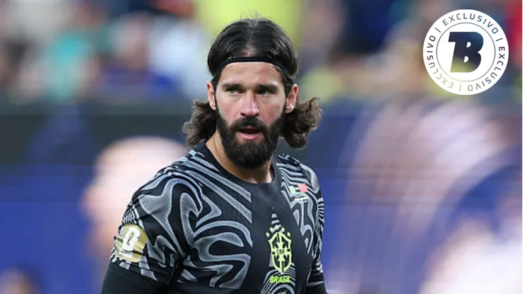 Alisson em jogo da Seleção Brasileira
