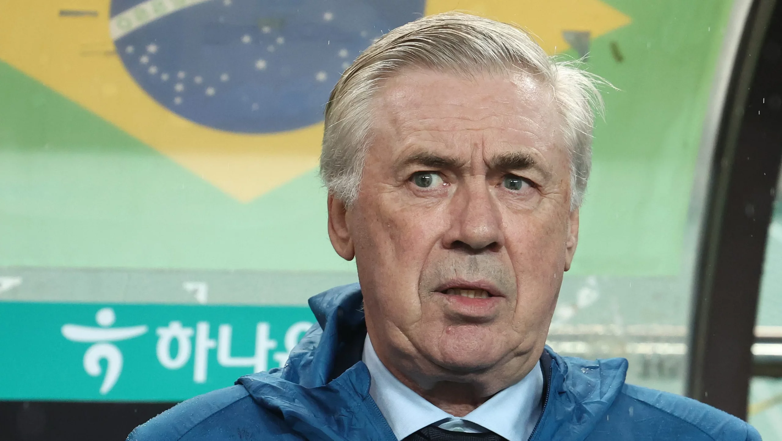 SEOUL, SOUTH KOREA – OCTOBER 10: Head coach Carlo Ancelotti of Brazil looks on prior to the international friendly between South Korea and Brazil at Seoul World Cup Stadium on October 10, 2025 in Seoul, South Korea. (Photo by Chung Sung-Jun/Getty Images)
