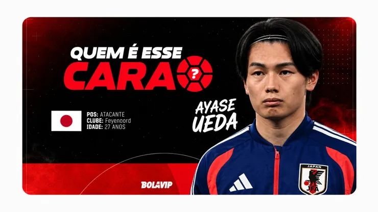 Ayase Ueda brilhou na goleada do Japão - Foto: Mike Hewitt/Getty Images