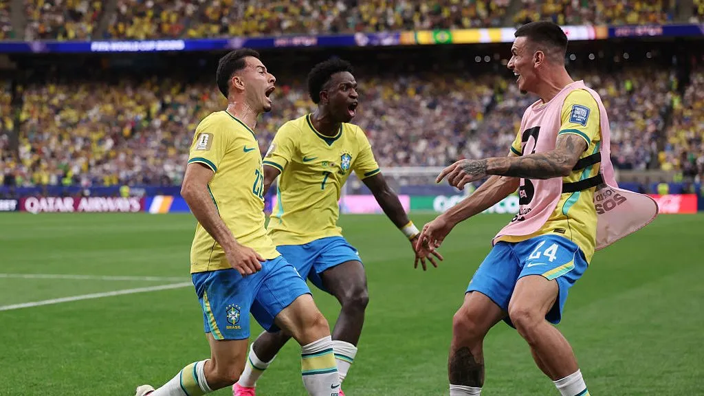 Gabriel Martinelli marcou o gol da virada do Brasil sobre o Japão. Foto: Lars Baron/Getty Images