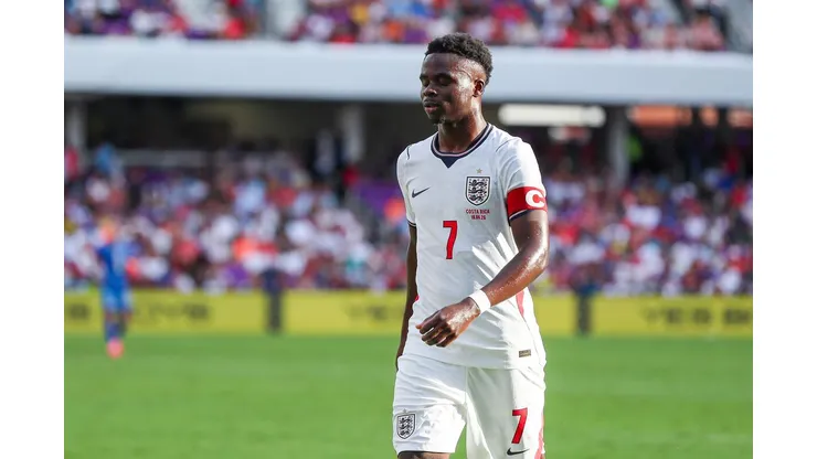Bukayo Saka, da Inglaterra | Crédito: AP Images / Alamy Stock Photo
