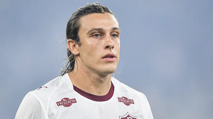 Canobbio jogador do Fluminense durante partida contra o Vasco no estadio Maracana pelo campeonato Brasileiro A 2026.
