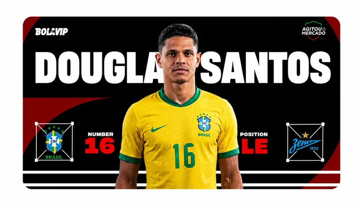 Douglas Santos tem contrato até 2027 - Foto: Arte Bolavip