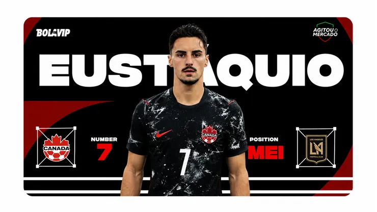 Stephen Eustáquio é o herói do Canadá contra a África do Sul pela Copa do Mundo. Foto: Alex Grimm/Getty Images