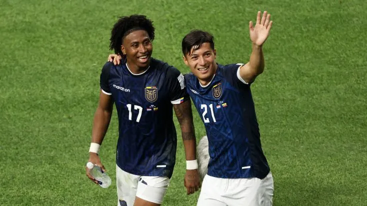 Preciado e Franco no Equador. Foto: Baron/Getty Images
