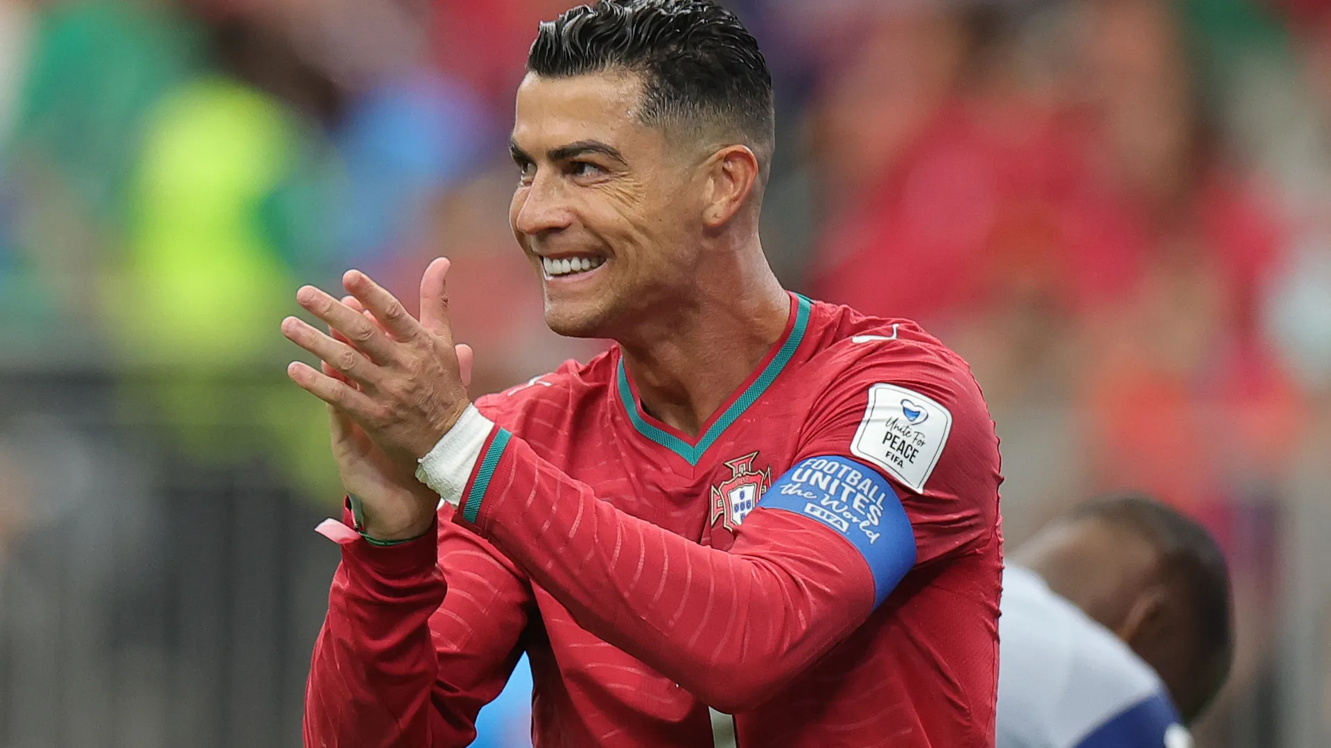 Cristiano Ronaldo comandou a goleada de Portugal – Foto: Alex Slitz/Getty Images