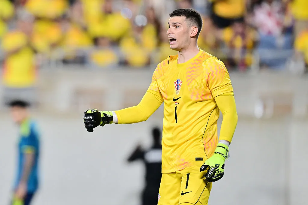 Dominik Livaković, goleiro da Croácia. Foto: Julio Aguilar/Getty Images