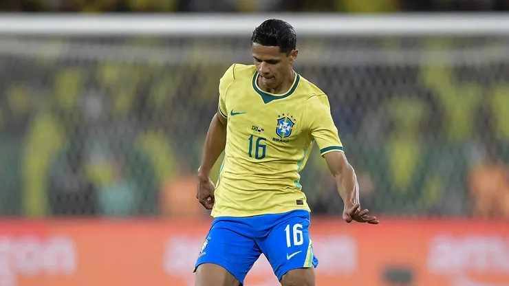 RJ - RIO DE JANEIRO - 31/05/2026 - AMISTOSO, SELECAO BRASILEIRA X PANAMA - Douglas Santos jogador do Selecao Brasileira durante partida contra o Panama no estadio Maracana pelo campeonato Amistoso. Foto: Thiago Ribeiro/AGIF