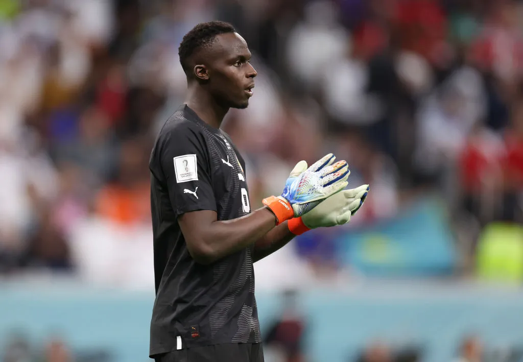 Edouard Mendy, goleiro de Senegal. Foto: Catherine Ivill/Getty Images
