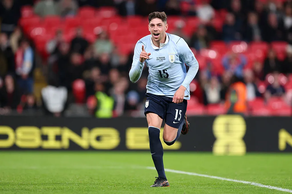 Federico Valverde, capitão do Uruguai. Foto: Julian Finney/Getty Images