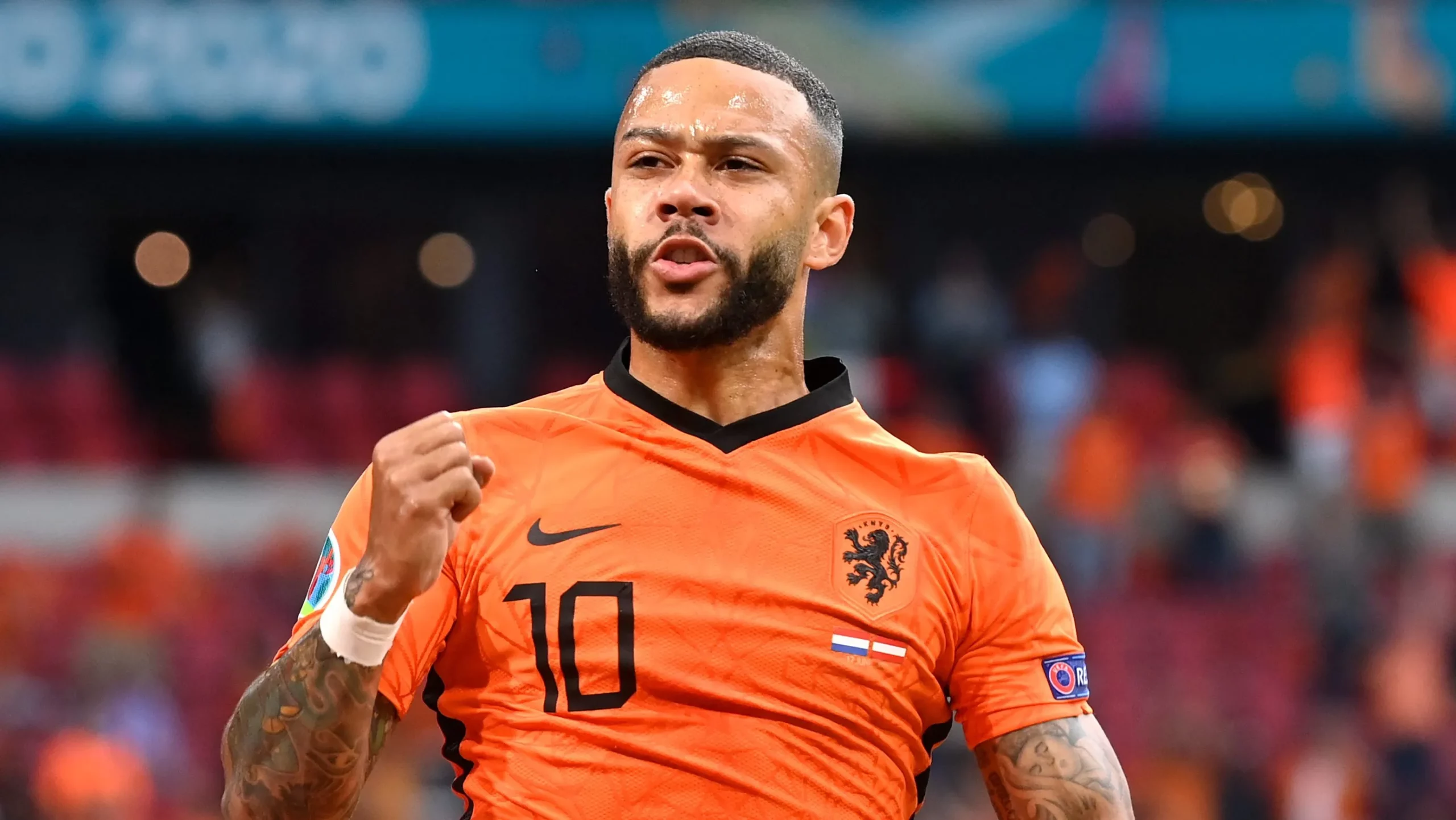 Memphis Depay. (Photo by Olaf Kraak – Pool/Getty Images)