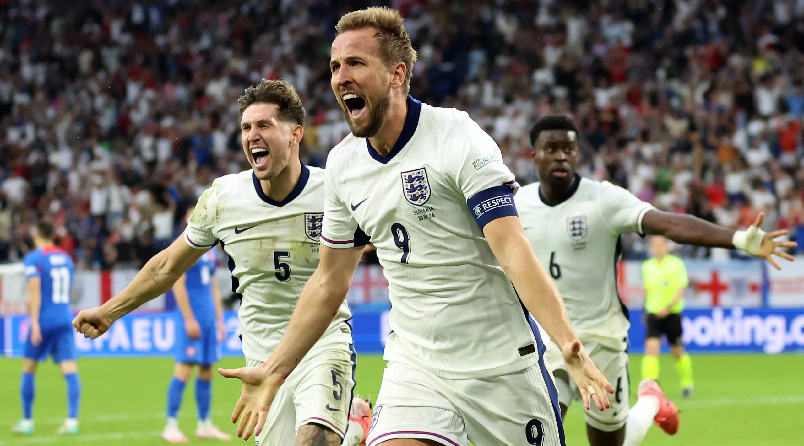 Harry Kane em campo pela Inglaterra. (Photo by Carl Recine/Getty Images)